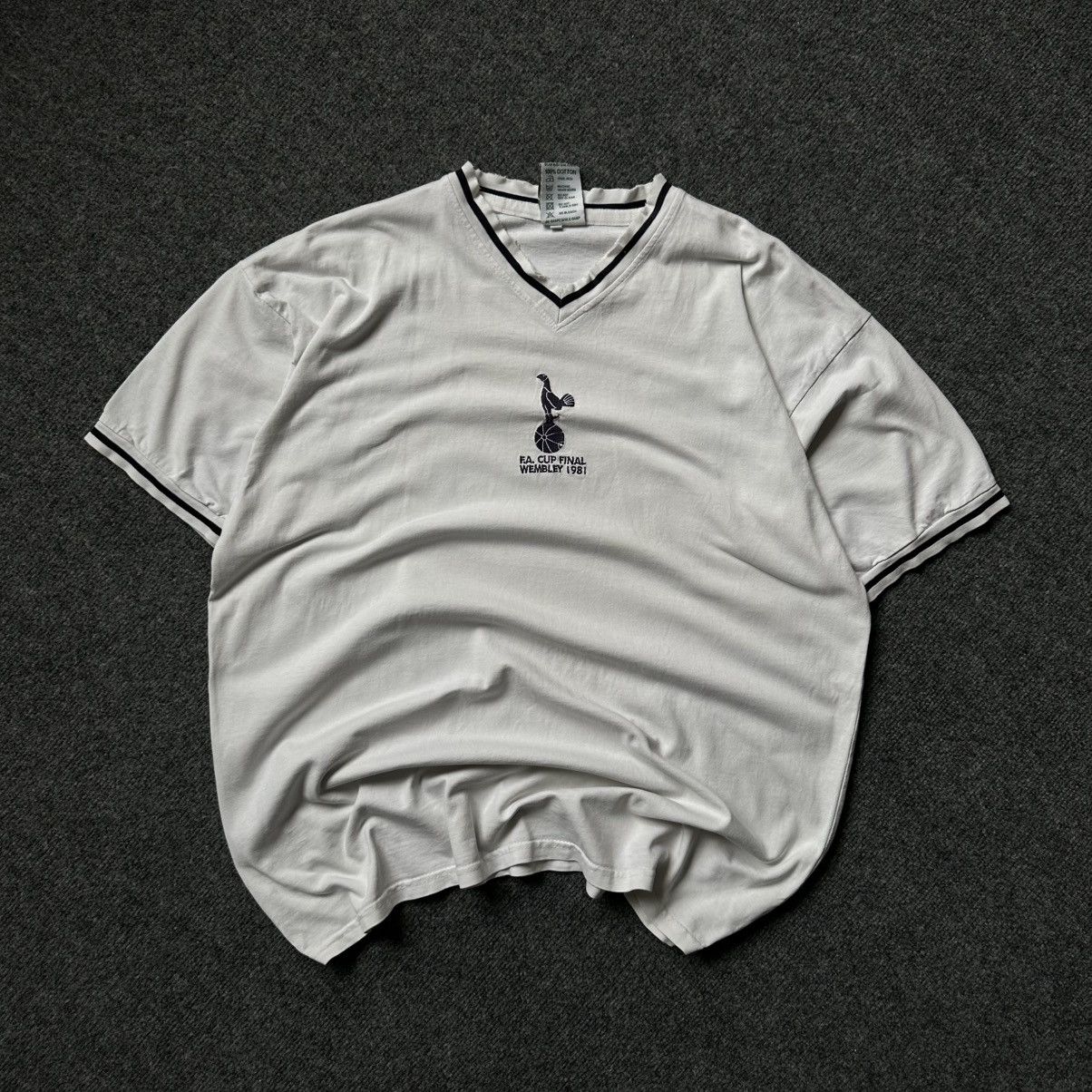 Y/Project VTG Tottenham Hotspur 80s T-shirts V Neck Size XL Trashed Size US XL / EU 56 / 4 - 3 Thumbnail