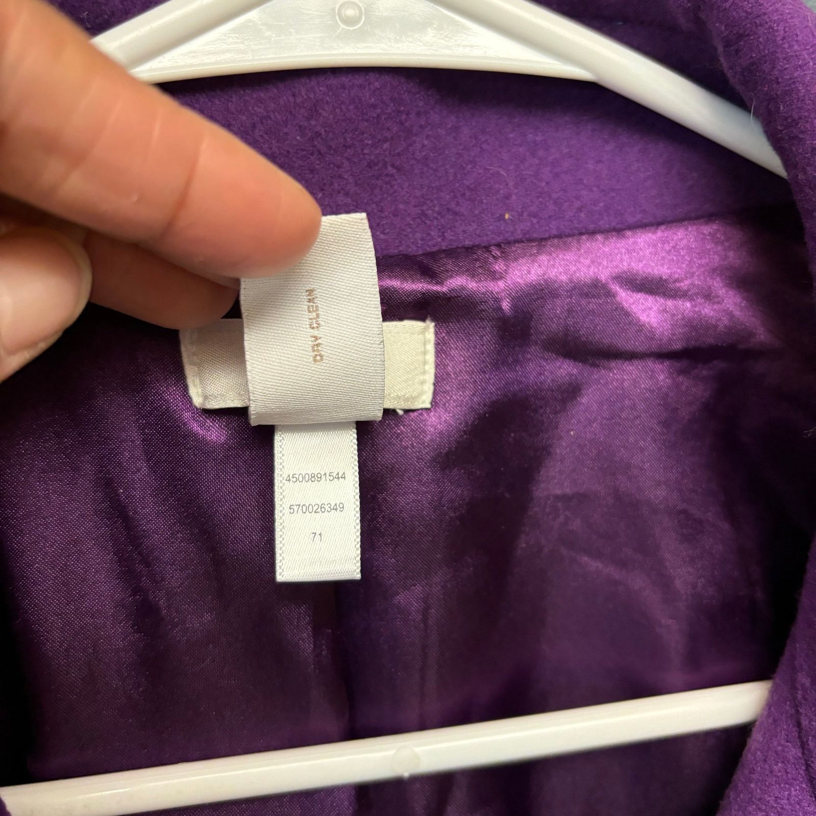 Other Chico's Purple Blazer Size 2 US Small Open Front Preppy Soft Size S / US 4 / IT 40 - 8 Thumbnail