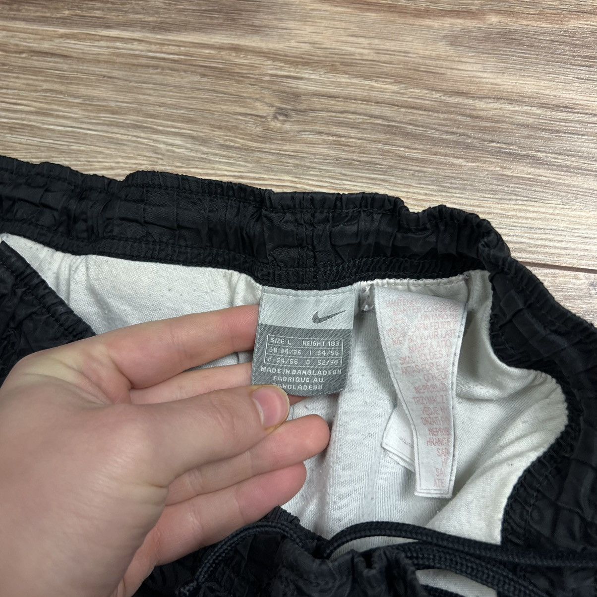 Nike 90s Nike Embroidered Logo Vintage Y2K Parachute Nylon Pants Size US 34 / EU 50 - 5 Thumbnail
