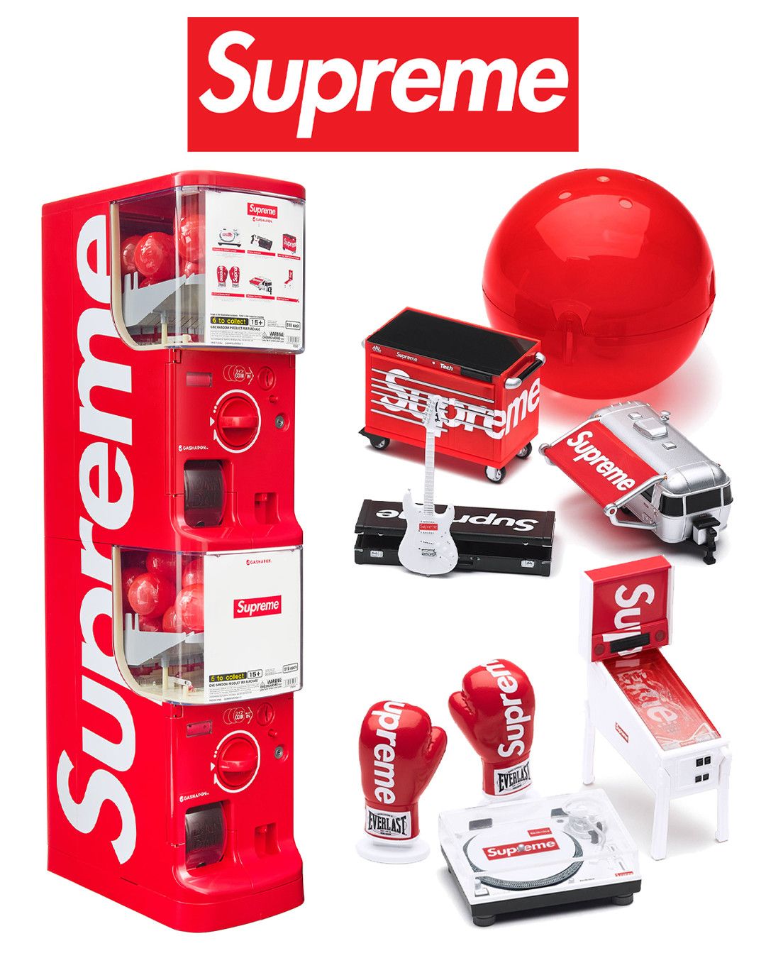 Supreme Supreme Bandai Gashapon / EVERLAST Boxing Gloves "Red" Size ONE SIZE - 2 Thumbnail
