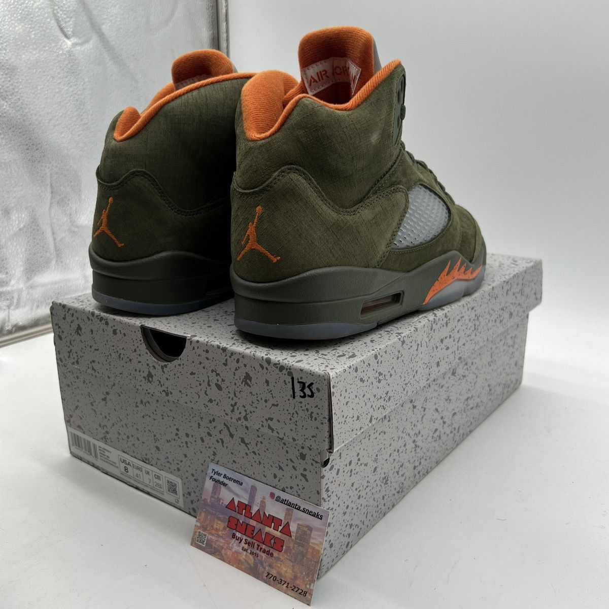 Jordan Brand Air Jordan 5 Olive Size US 8 / EU 41 - 5 Thumbnail