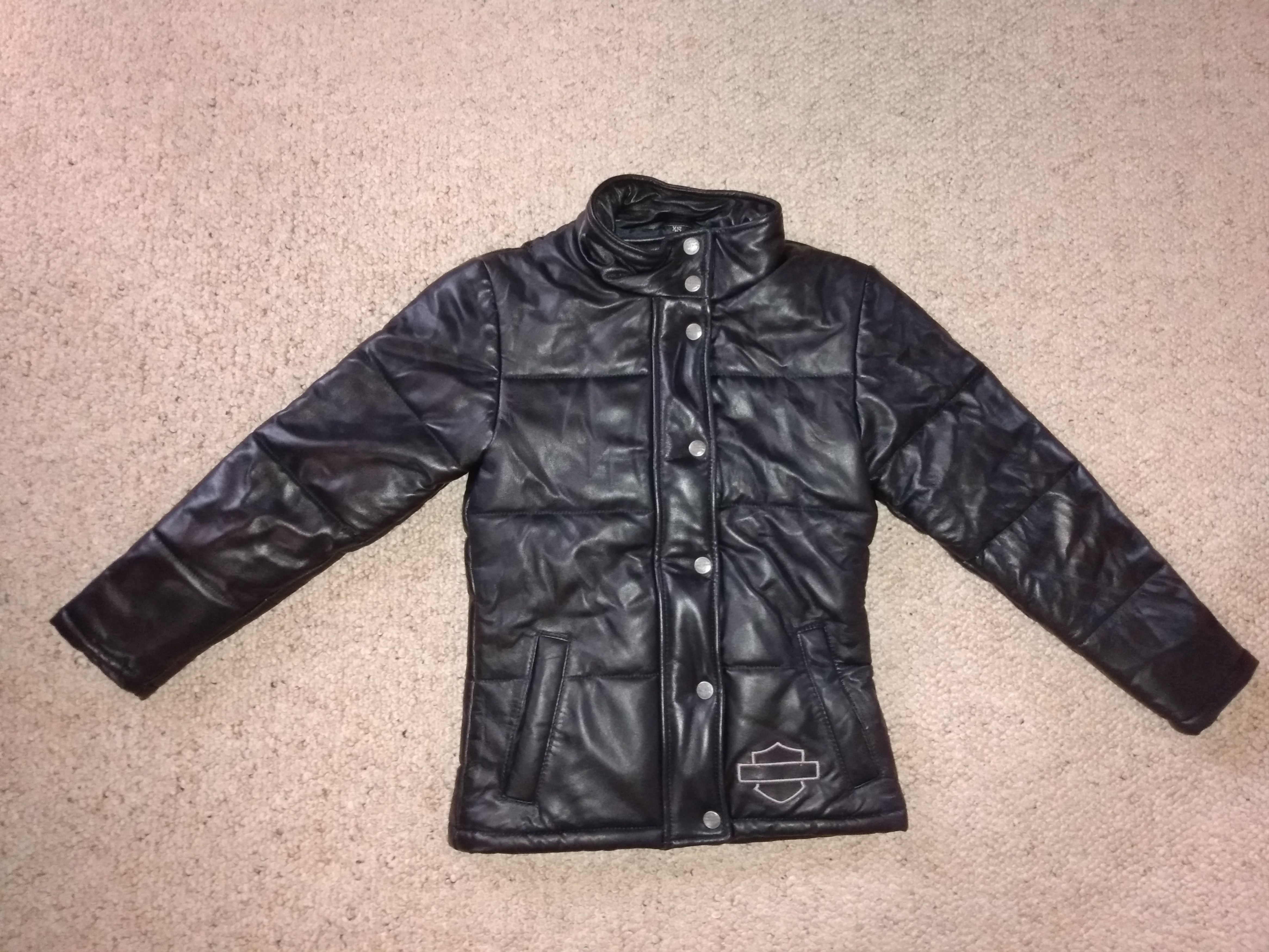 Harley Davidson Harley Davidson leather puffer jacket Size XS / US 0-2 / IT 36-38 - 1 Thumbnail