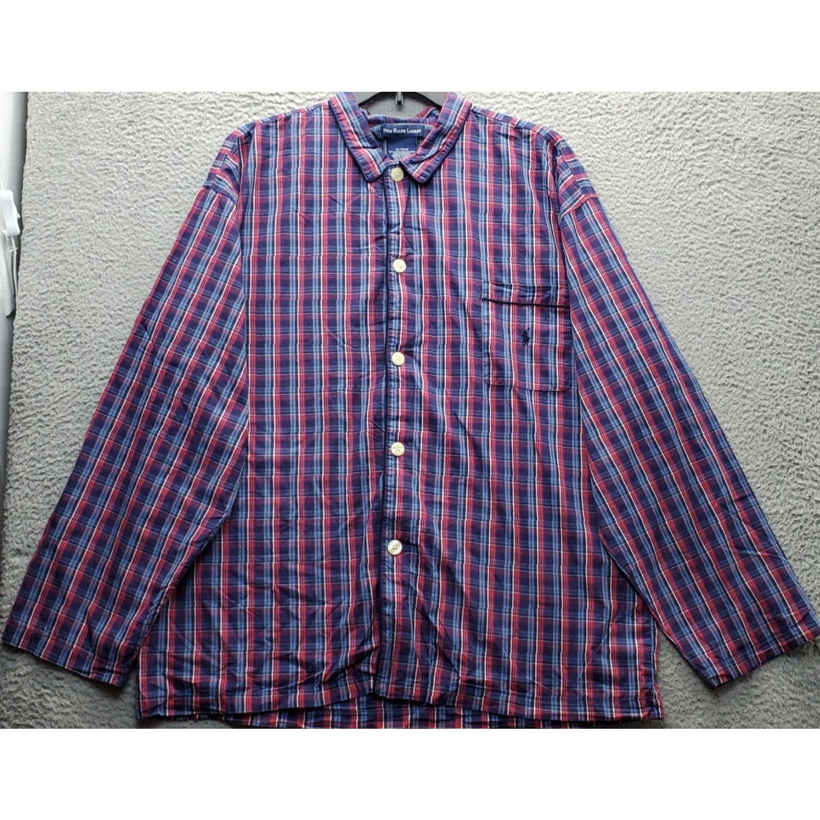 Polo Ralph Lauren Polo Ralph Lauren Pajama Shirt Mens XL Multi Plaid Collared Button Down Size US XL / EU 56 / 4 - 2 Thumbnail
