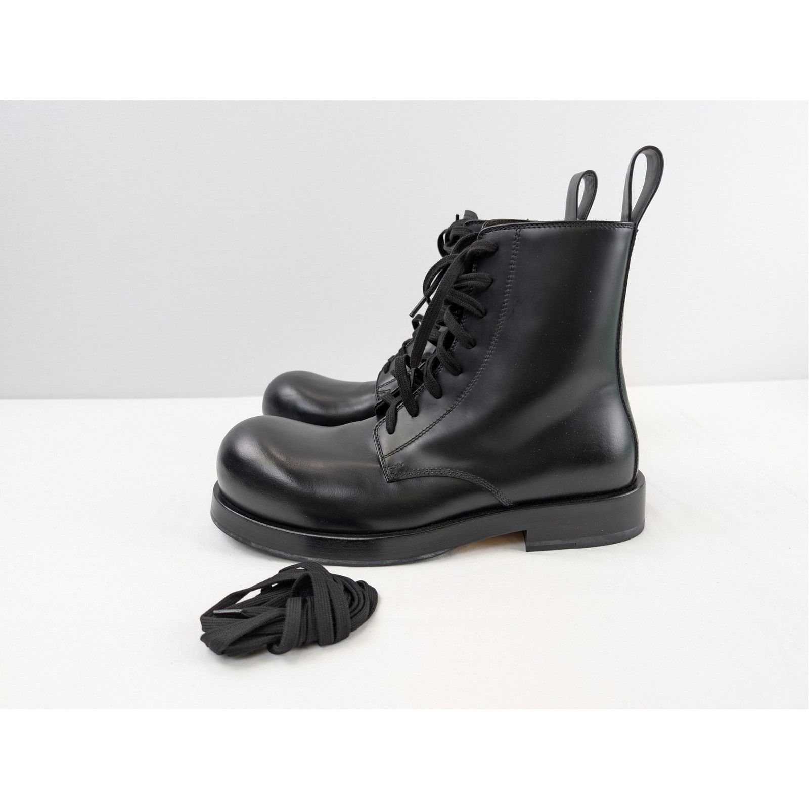 Bottega Veneta o1rshd1 Tokyo Brush Calf Rubber Ankle Boots in Black Size US 10 / EU 43 - 9 Thumbnail