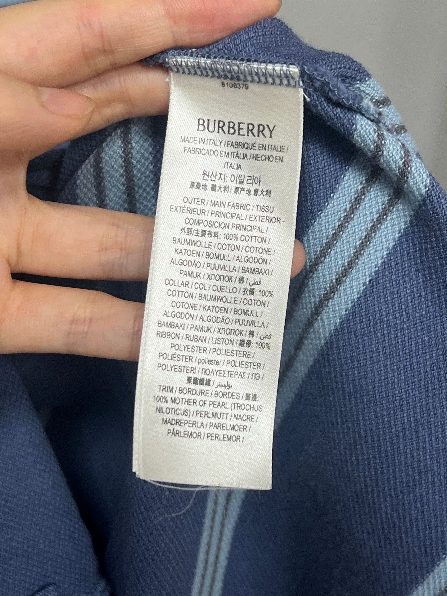 Burberry Burberry Stripe Knight Polo Size US L / EU 52-54 / 3 - 4 Thumbnail