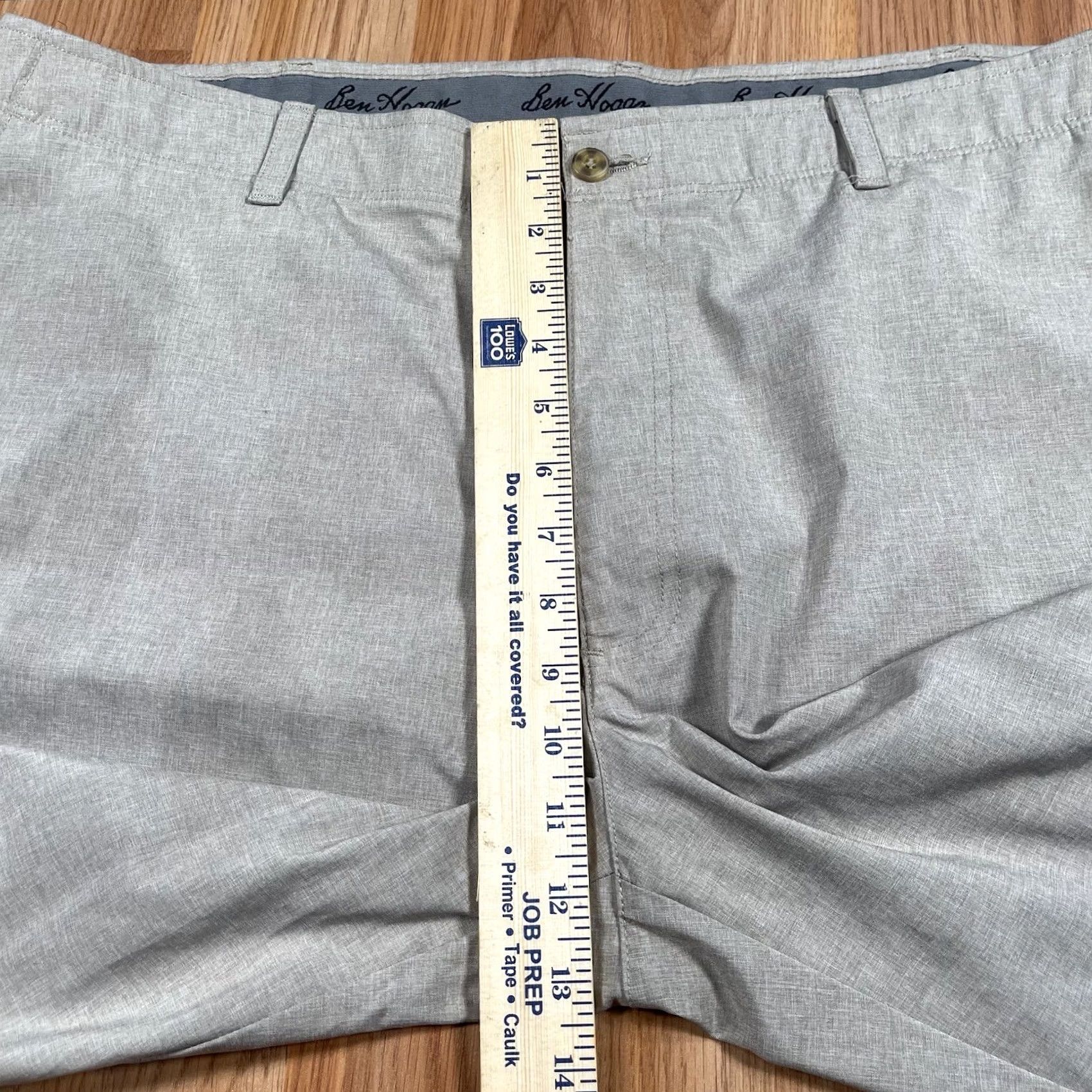 Hogan Ben Hogan Mens Size 42 Shorts Beige Flex Stretch Flat Front Khaki Chino Slacks Size US 42 / EU 58 - 4 Thumbnail