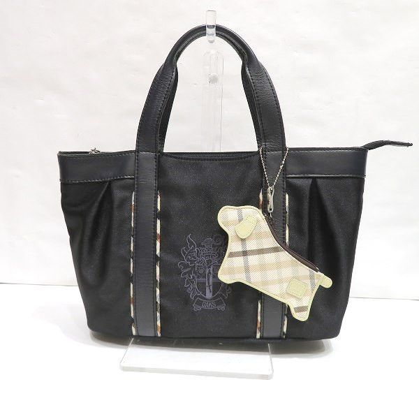 Other Daks Nylon Black Handbag for Women Canvas Handbag in Good Condition