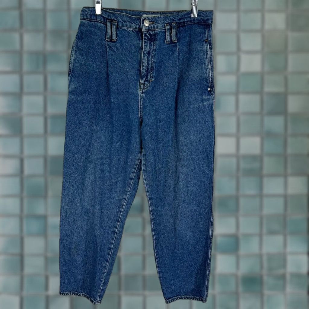 Vintage VINTAGE Pull&Bear High Rise Denim Jeans Womens Size 6 Blue Straight Fit Slash Pockets Size 28" / US 6 / IT 42 - 1 Thumbnail