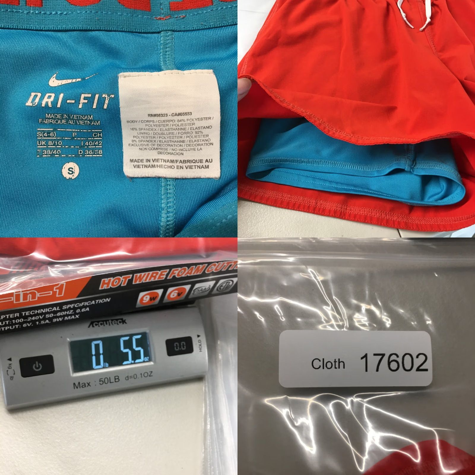 Nike Nike Dri-Fit Athletic Shorts Womens S Orange Red Mid Rise Elastic Waist Size 28" / US 6 / IT 42 - 8 Thumbnail