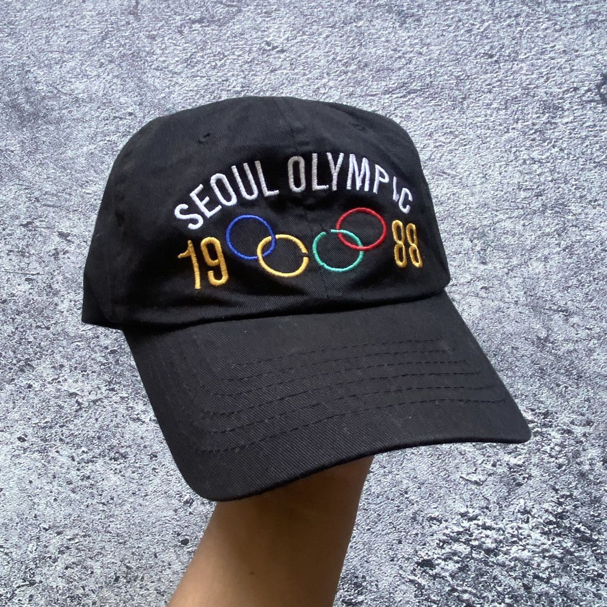 USA Olympics × Vintage 1988 - Seoul Olympic With PyeongChang 2018 Vintage Hat Size ONE SIZE - 1 Thumbnail