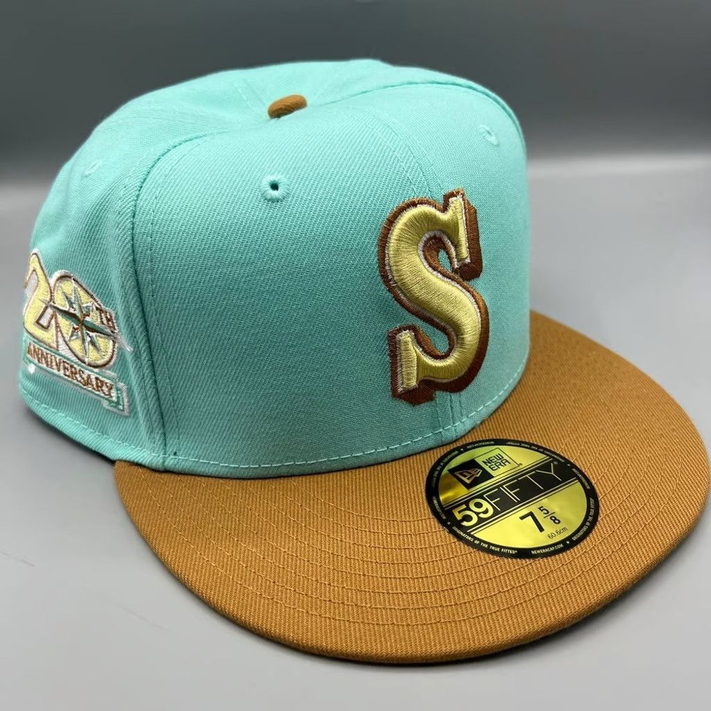New Era Seattle Mariners Hat Men 7 5/8 59Fifty New Era Fitted Cap Size ONE SIZE - 1 Thumbnail