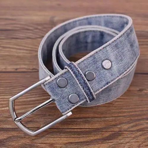 VIBE 47in Simple Casual Vintage Denim Belt Size ONE SIZE - 1 Thumbnail