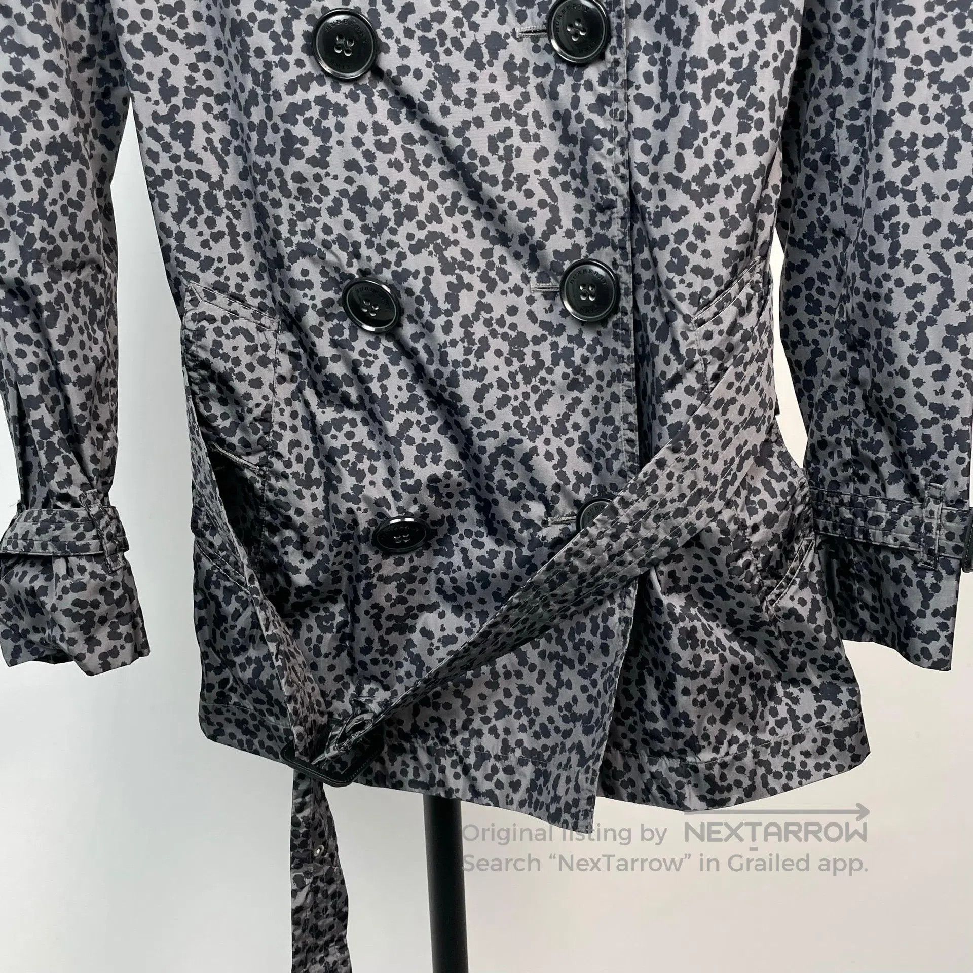 Burberry Burberry Small Leopard Print Double Breasted Lady Trench C Size S / US 4 / IT 40 - 4 Thumbnail