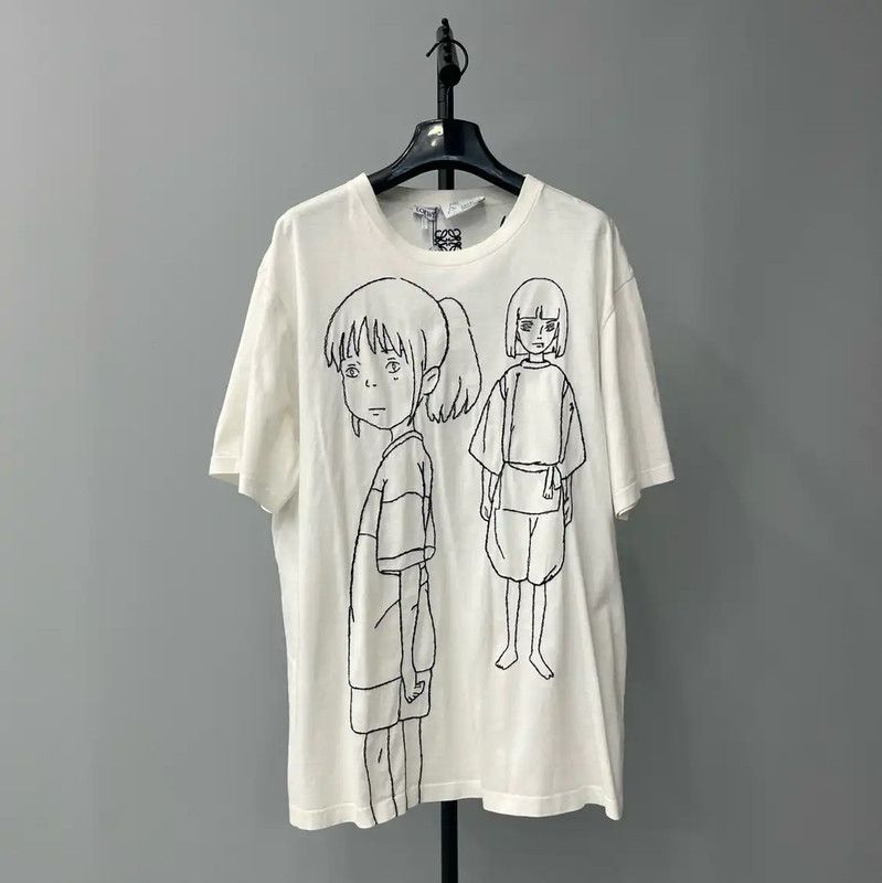 Loewe Loewe Summer White Cotton Short Sleeve Shirt 0089 Size XS / US 0-2 / IT 36-38 - 1 Thumbnail