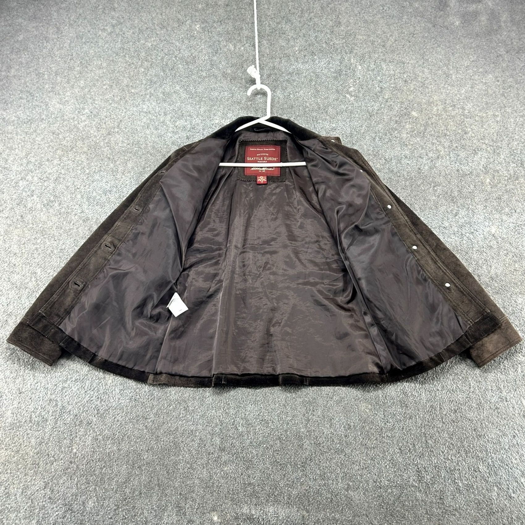 Eddie Bauer VINTAGE Eddie Bauer Jacket Womens XS Brown Genuine Leather Seattle Suede Trucker Size XS / US 0-2 / IT 36-38 - 2 Thumbnail