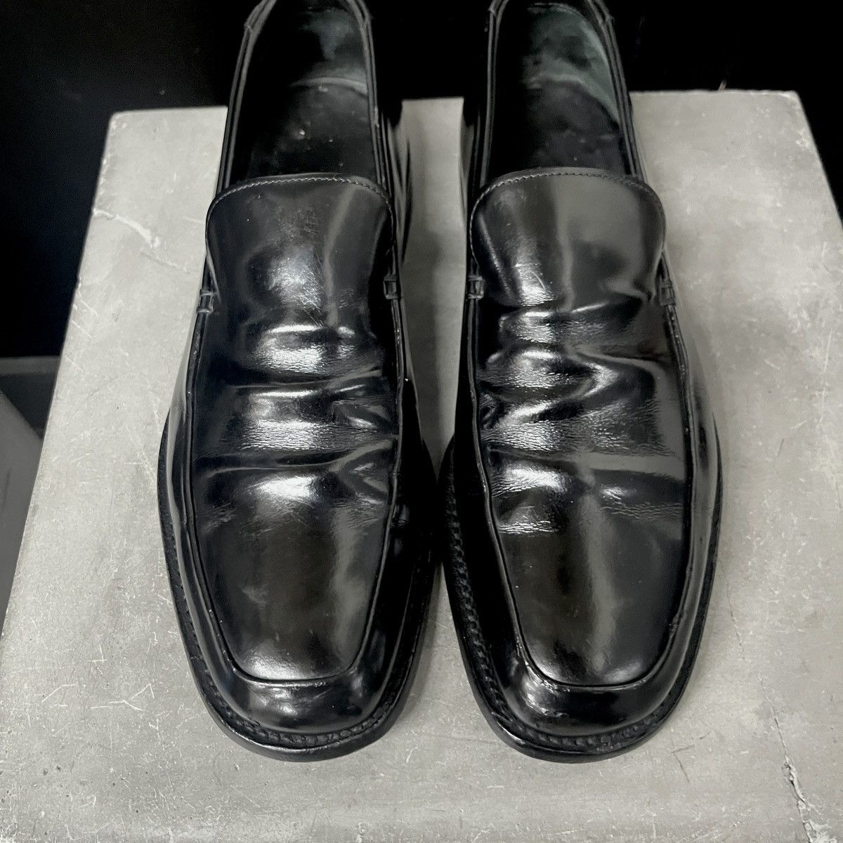Prada Prada Men’s Black Leather Square Toe Loafers Size 7.5 Size US 7.5 / EU 40-41 - 2 Thumbnail