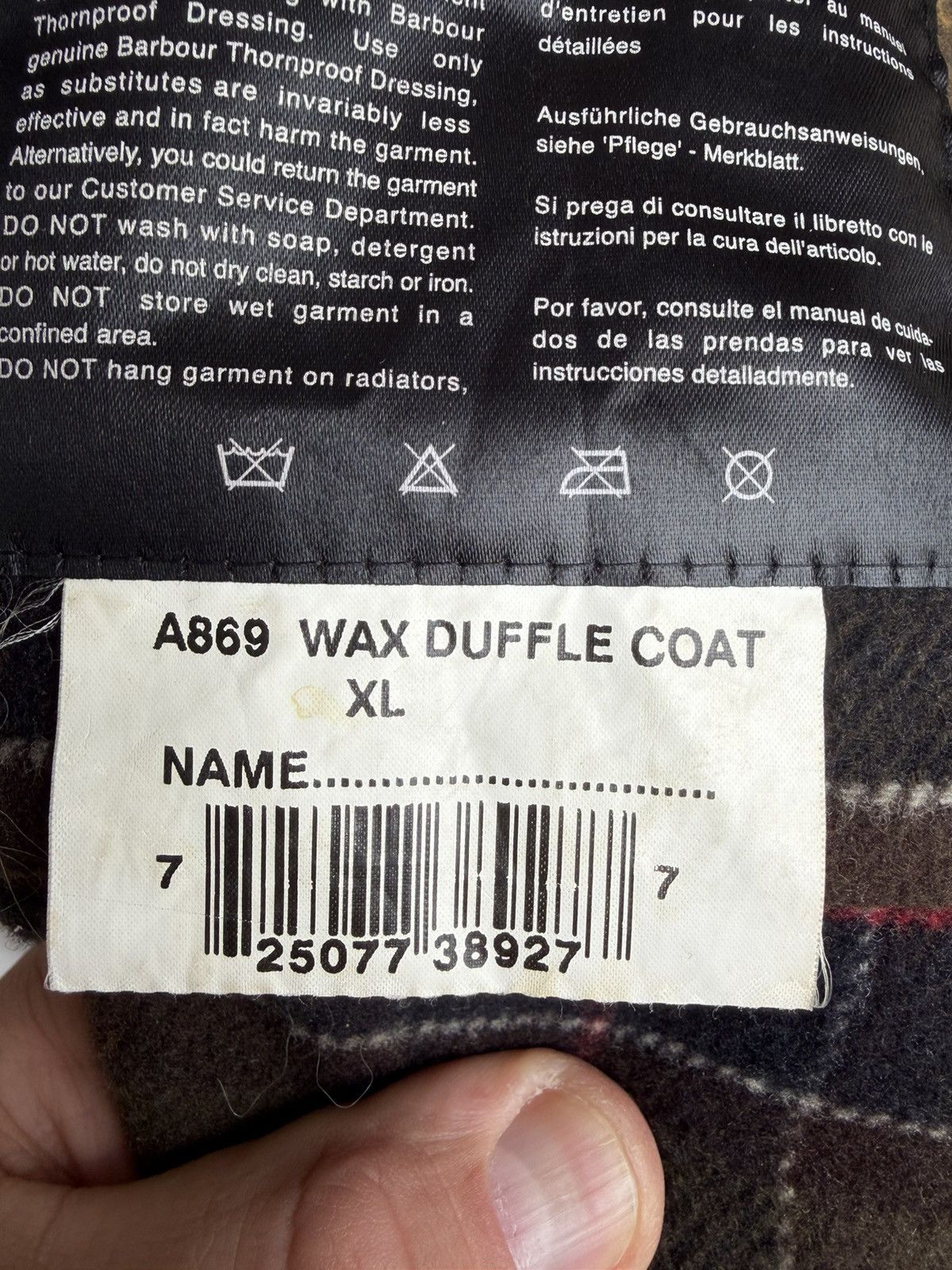 Barbour Rare vintage Barbour Wax jacket wax Duffle Coat A869 brown Size US XL / EU 56 / 4 - 13 Thumbnail