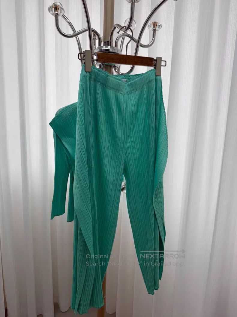 Issey Miyake Issey Miyake Mint Green Coat Size S / US 4 / IT 40 - 4 Thumbnail