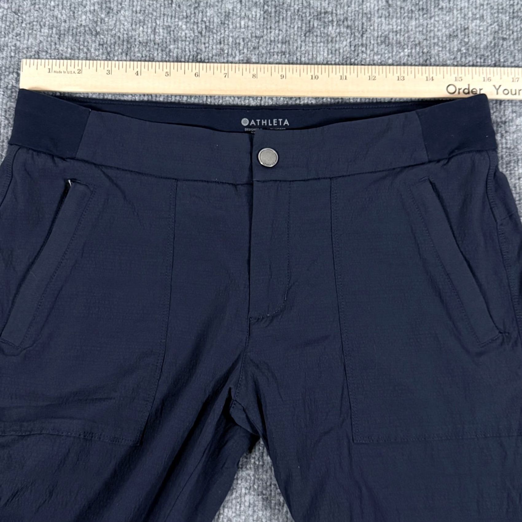 Athleta Athleta Pants Womens Small Navy Outdoor Trek Jogger Drawstring Stretch Nylon Athletic Size 28" / US 6 / IT 42 - 7 Thumbnail