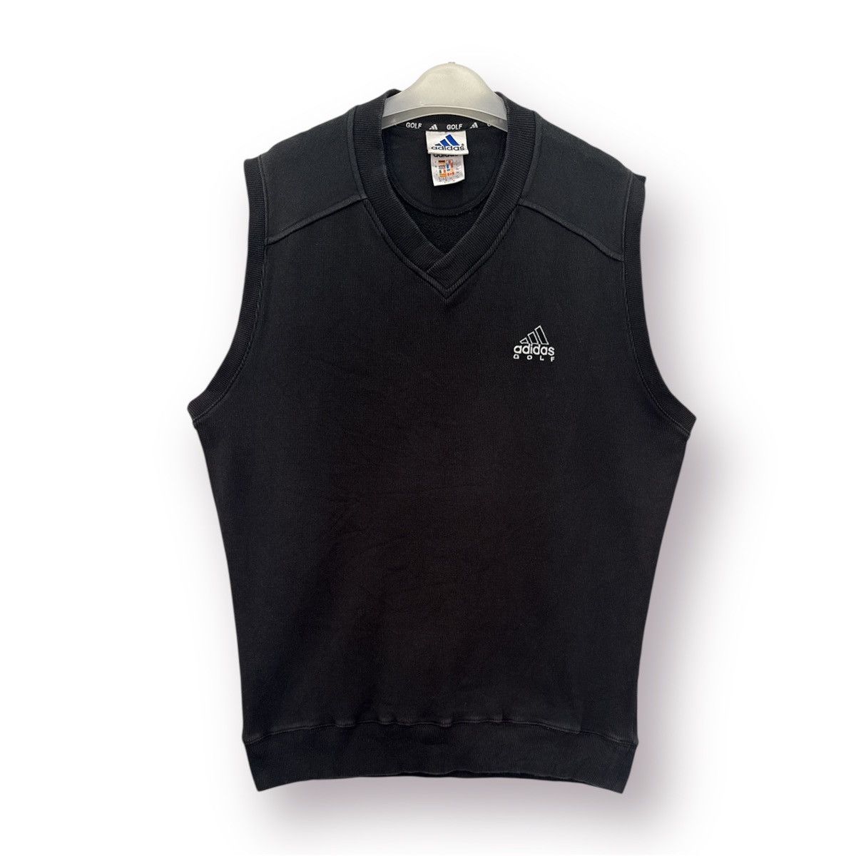 Adidas 🔥 Adidas 90's 3stripes Streetwear Sleeveless V-Neck Sweat Size US L / EU 52-54 / 3 - 1 Thumbnail