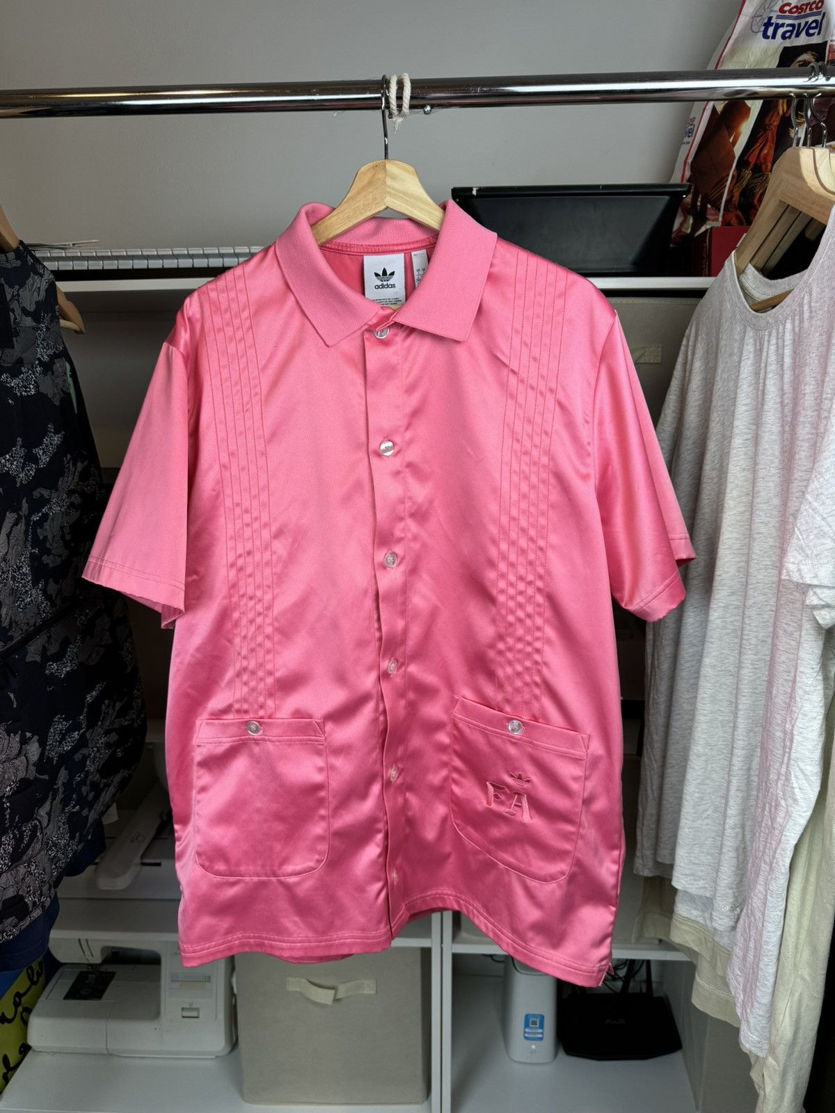 Adidas × Fucking Awesome Adidas x Fucking Awesome Satin Short Sleeve Button Up Size US L / EU 52-54 / 3 - 1 Thumbnail