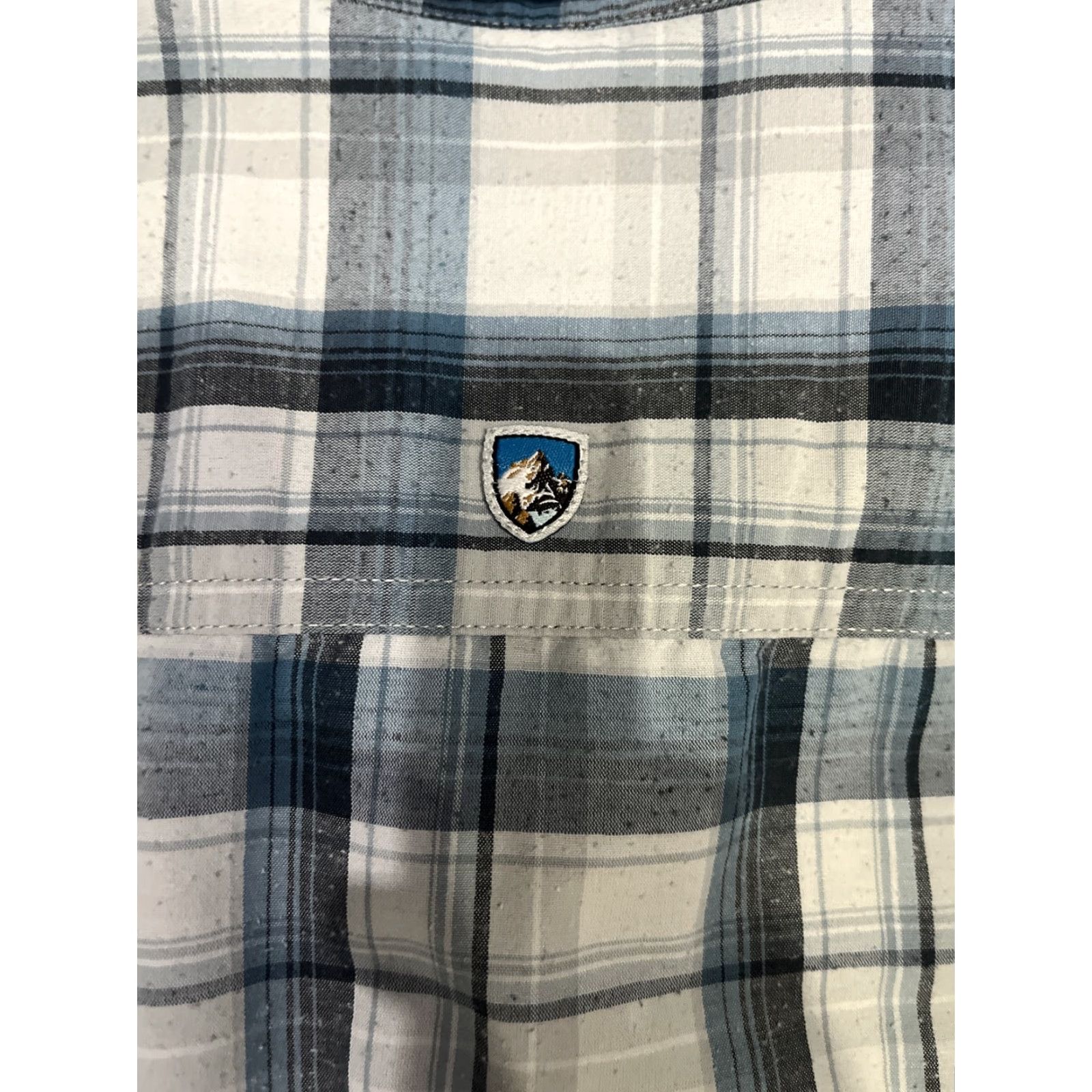 Vintage KUHL Styk Shirt Mens XL Blue Plaid Button Up Tapered Fit Short Sleeve Clothing Size US XL / EU 56 / 4 - 8 Thumbnail