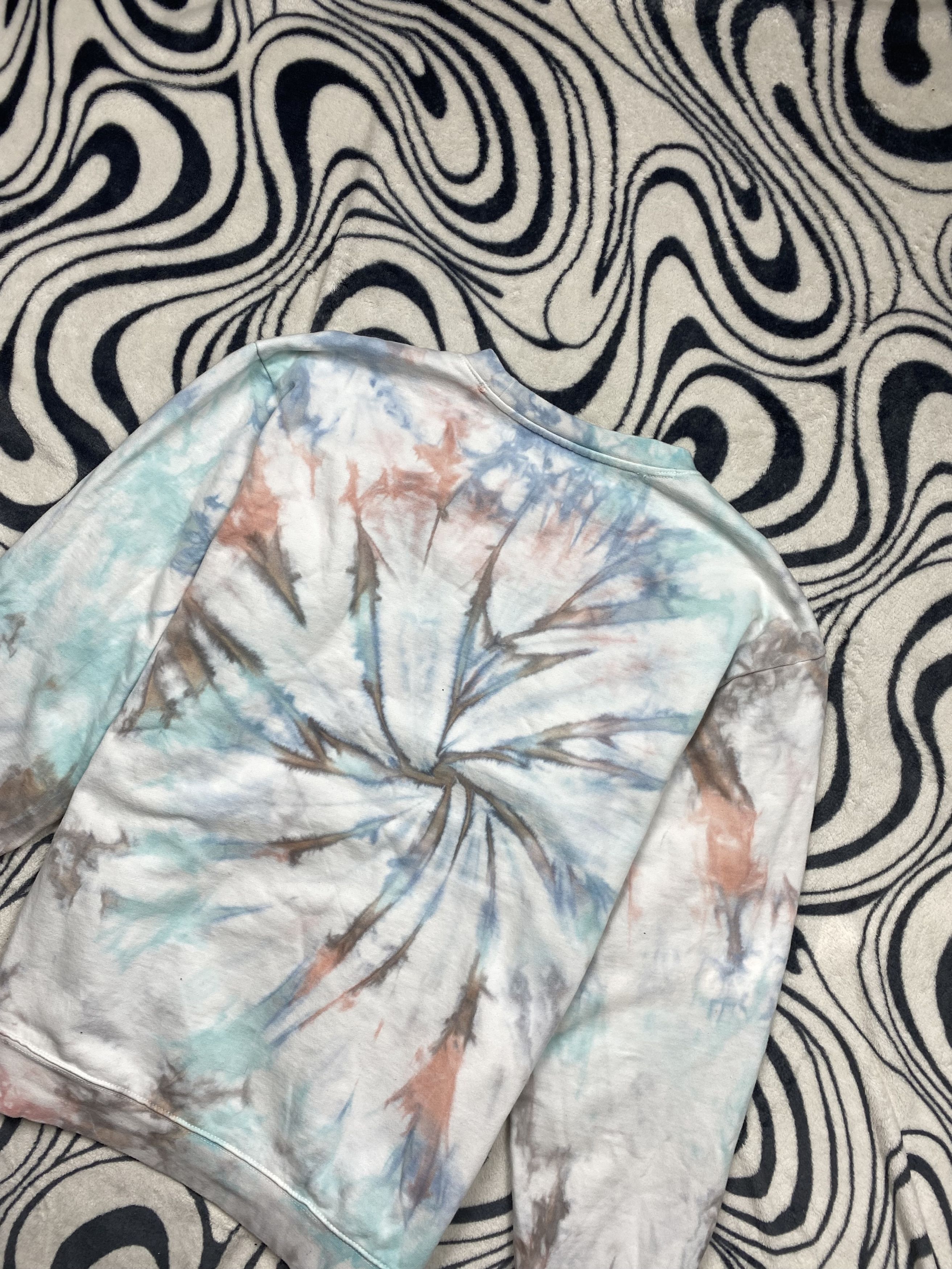 Napapijri Napapijri Vintage Mens Tye Dye Sweatshirt Y2K Size US XL / EU 56 / 4 - 9 Thumbnail
