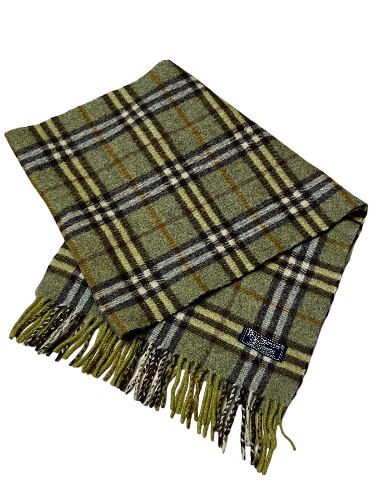 Burberry NICE🔥VINTAGE BURBERRYS NOVA CHECK CASHMERE MUFLER/SCARF Size ONE SIZE - 2 Thumbnail