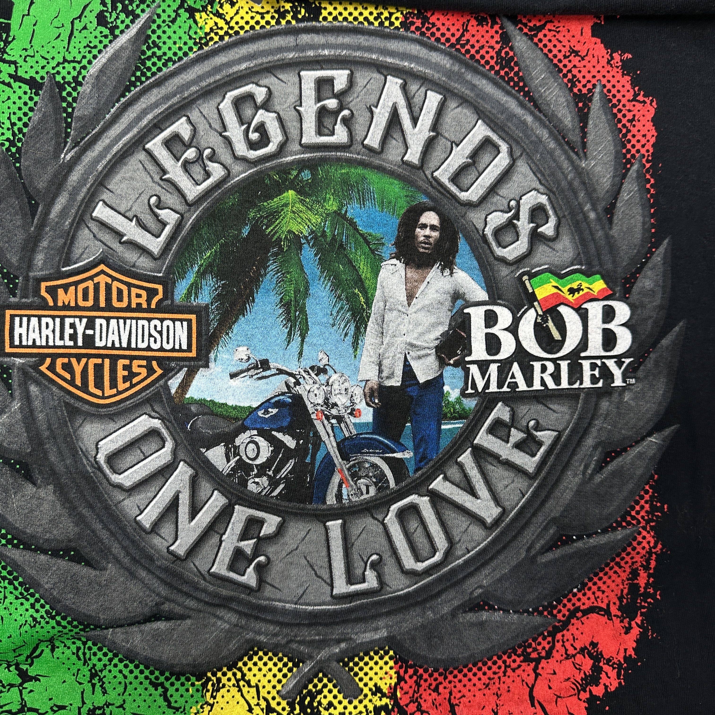 Harley Davidson × Vintage Harley-Davidson x Bob Marley T-shirt Size US XL / EU 56 / 4 - 4 Thumbnail
