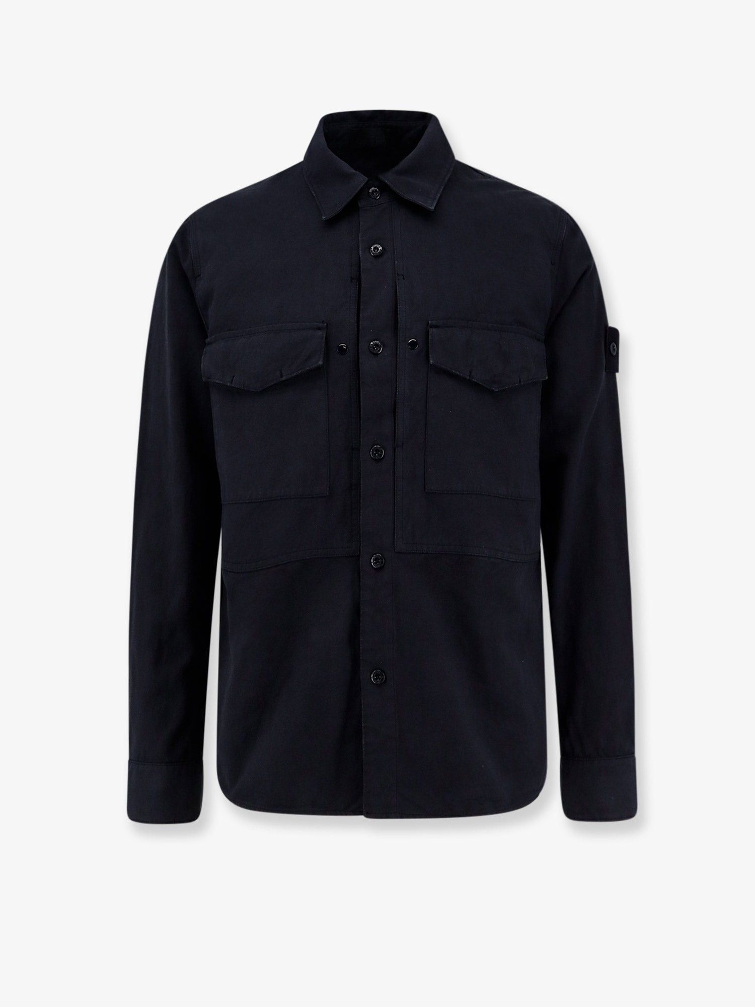 Stone Island Cotton And Linen Shirt Size US M / EU 48-50 / 2 - 1 Thumbnail