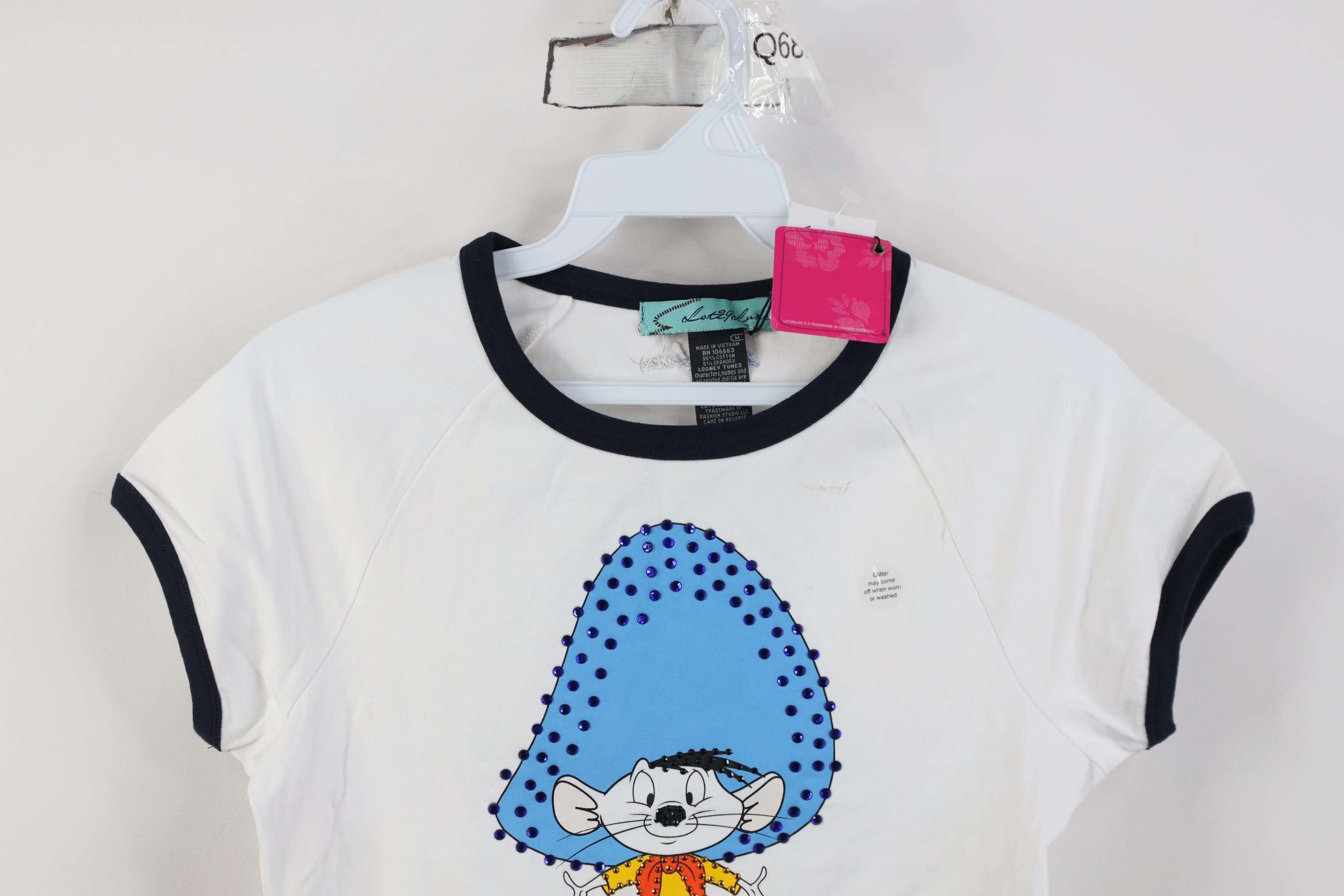 Vintage Deadstock Vintage Lot 29 Looney Tunes Gonzales T-Shirt Size M / US 6-8 / IT 42-44 - 2 Thumbnail