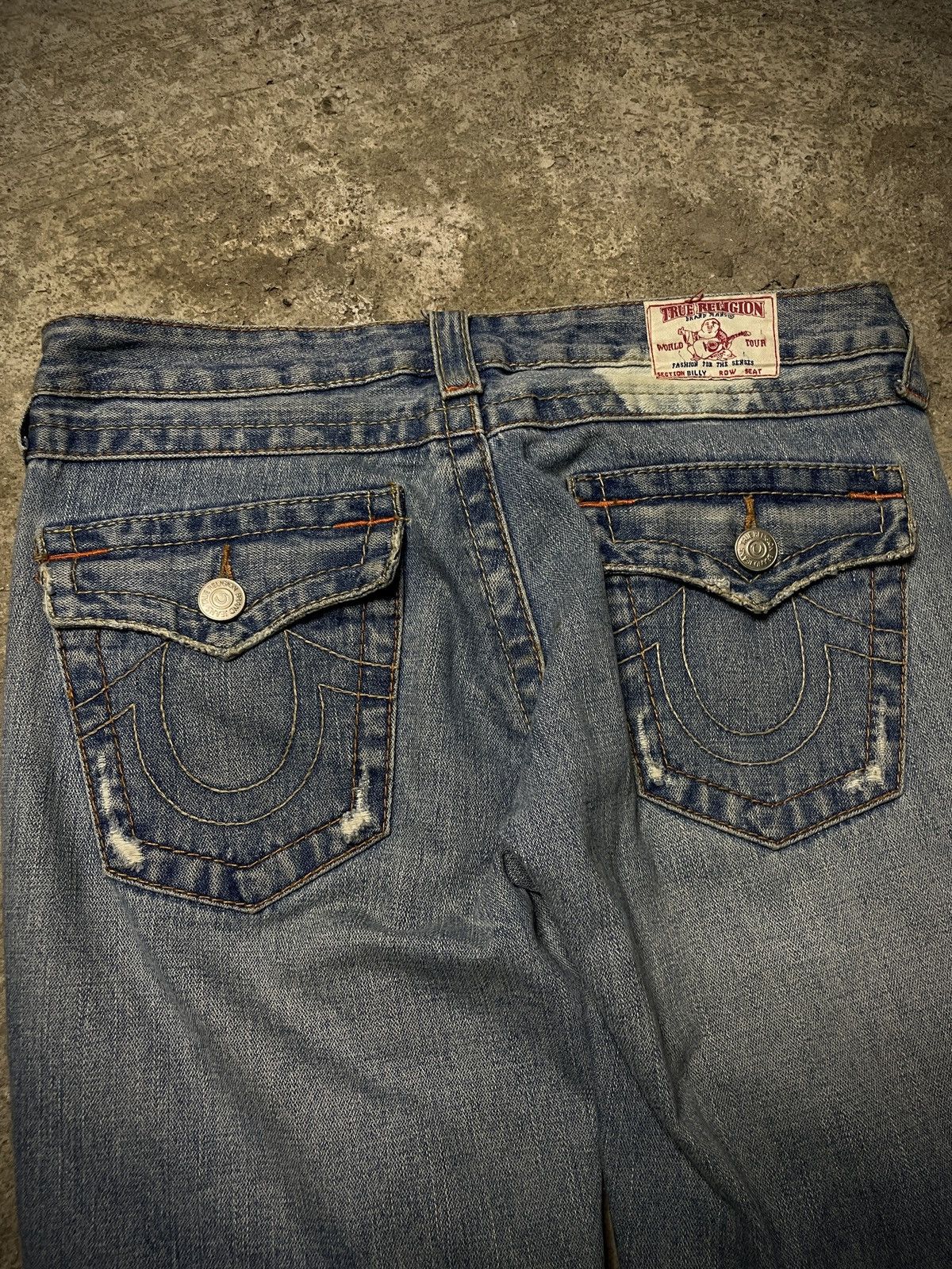 True Religion 2000’s True Religion - Distressed Flared Pants Size US 29 - 19 Thumbnail