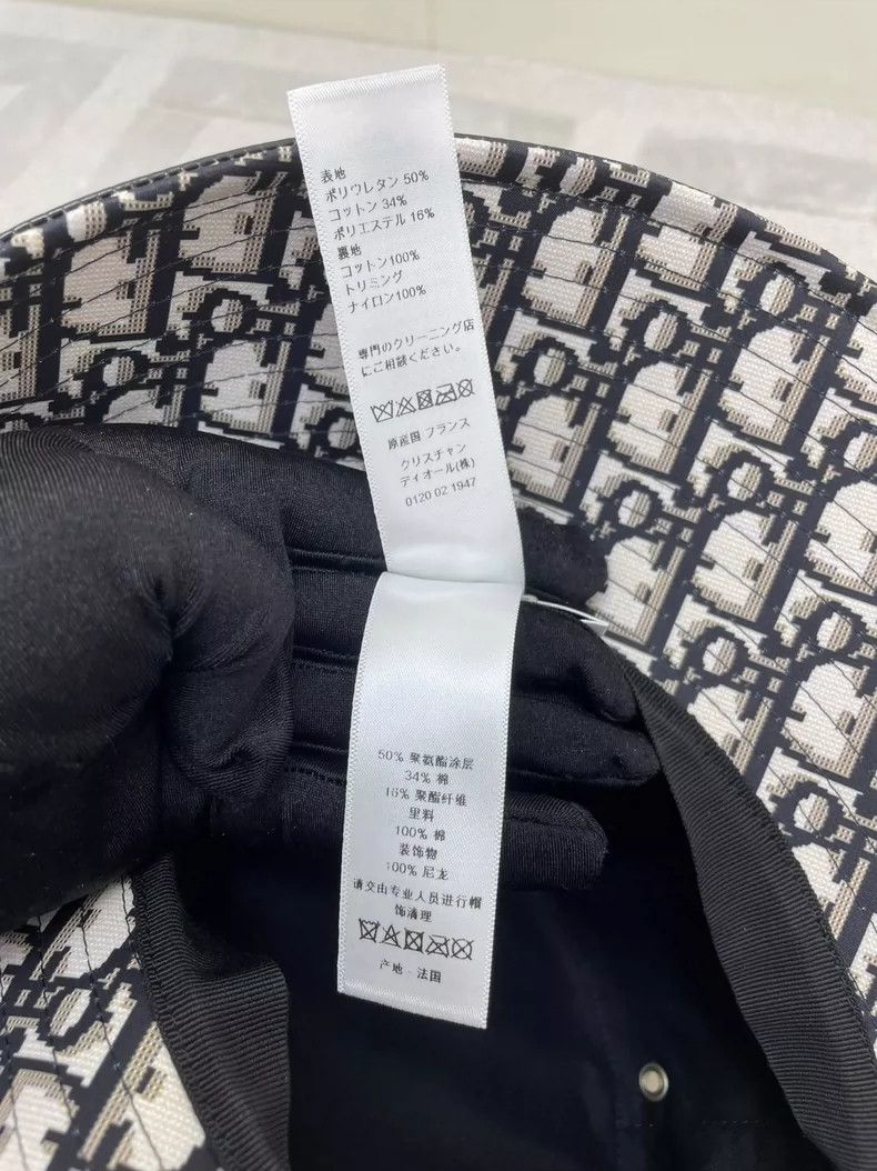 Dior Dior Mesh black leather fisherman's hat 2504-Nextarrow Size ONE SIZE - 5 Thumbnail