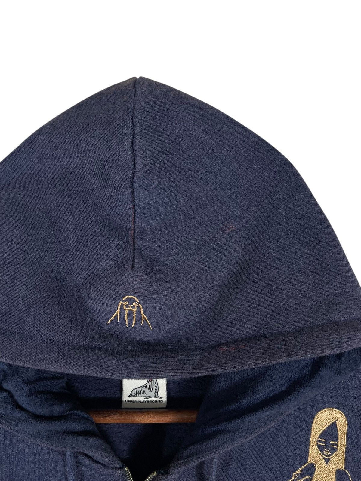 Upper Playground Vintage Upper Playground x Jeremy Fish Zip Up Hoodie Size US XL / EU 56 / 4 - 6 Thumbnail