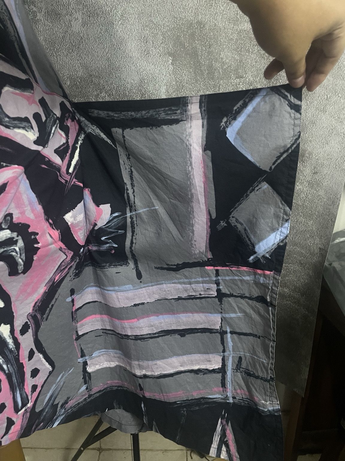 Kansai Yamamoto Archive Kansai O2 Asymmetric Graphic Midi Dress Size M / US 6-8 / IT 42-44 - 6 Thumbnail