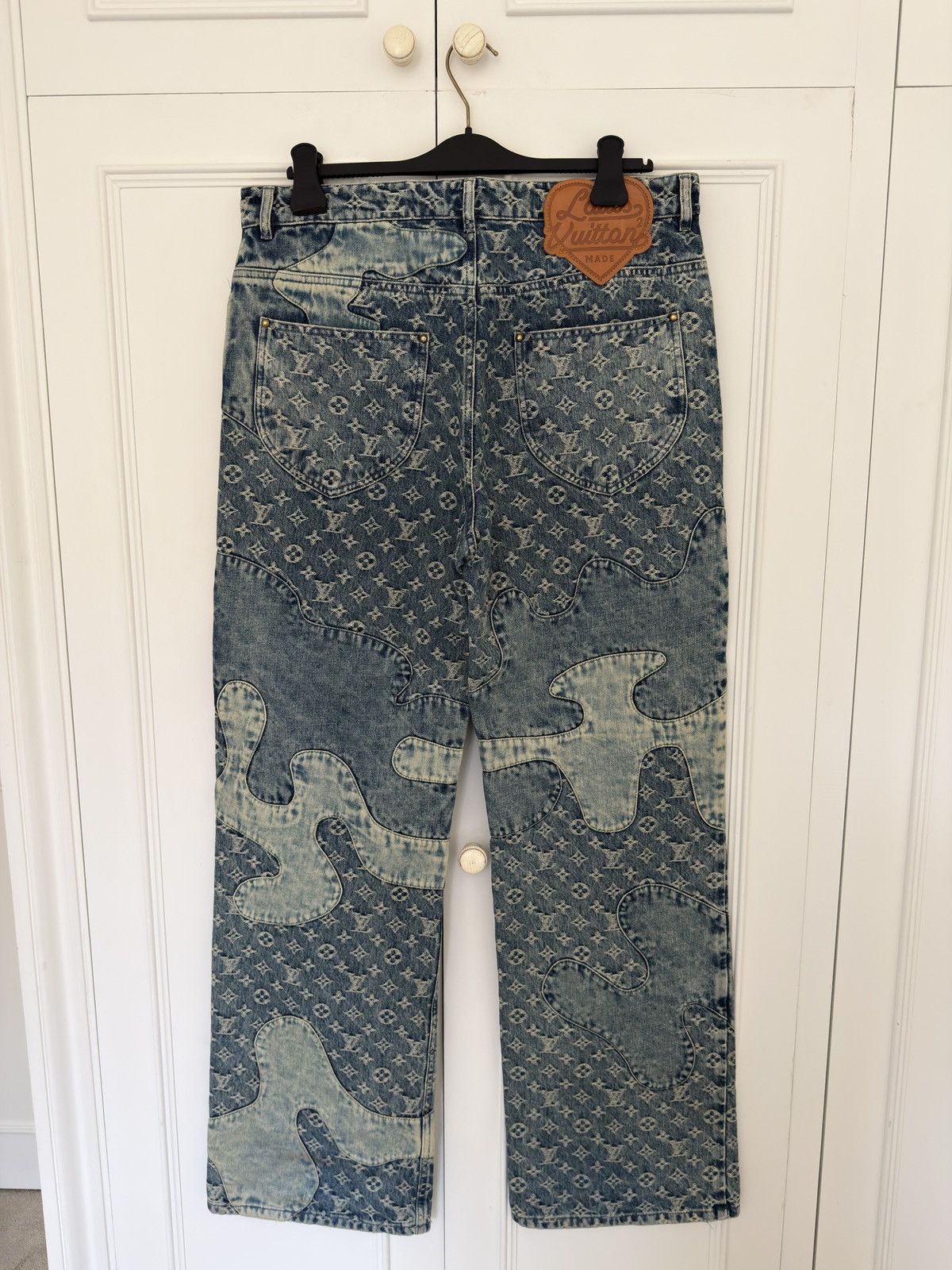 Louis Vuitton × Nigo LV x Nigo Monogram Crazy Denim Jeans Size US 33 - 1 Thumbnail