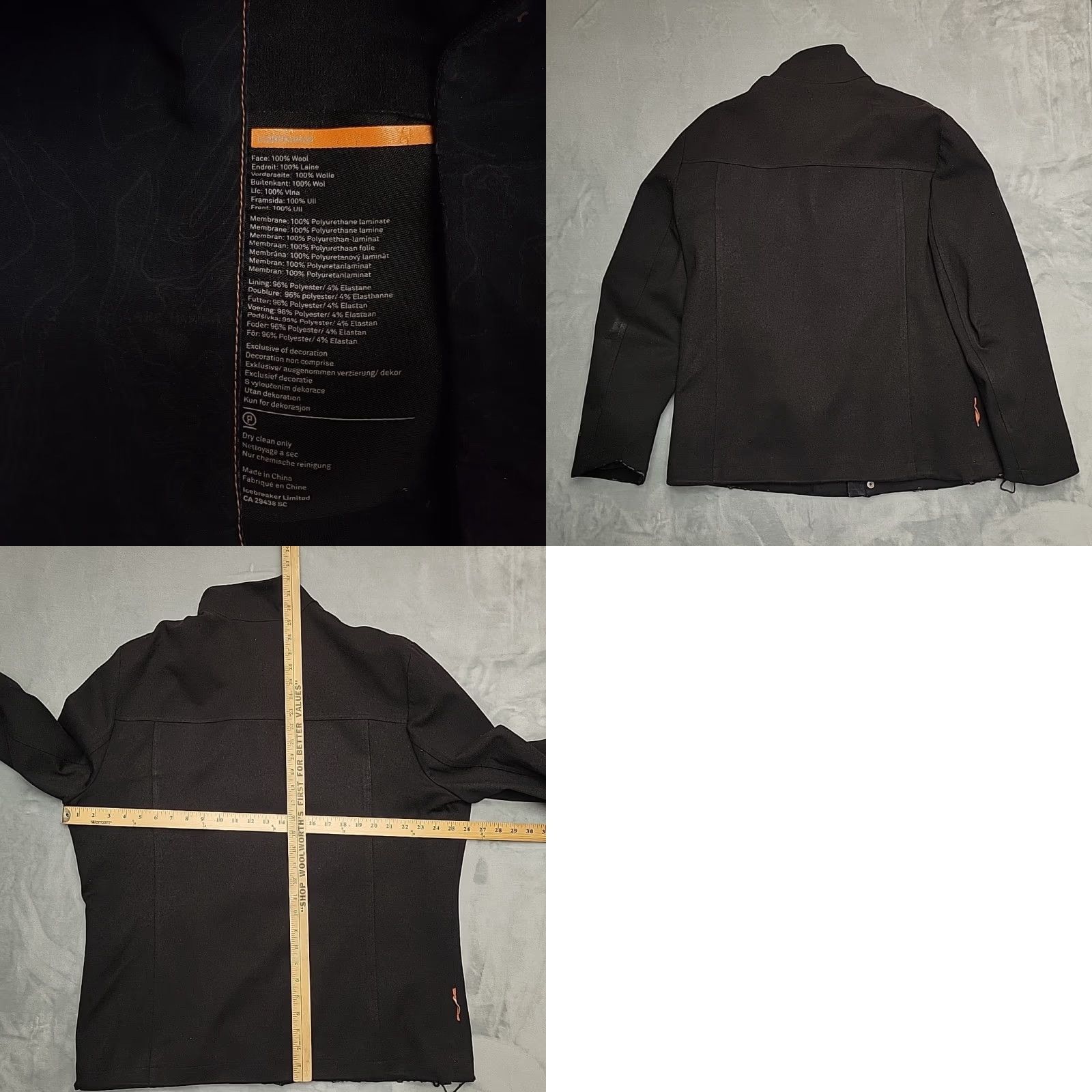 Icebreaker Icebreaker Jacket Men 2XL Black Wool Bomber Outdoor Casual Distressed Legacy READ Size US XXL / EU 58 / 5 - 9 Thumbnail