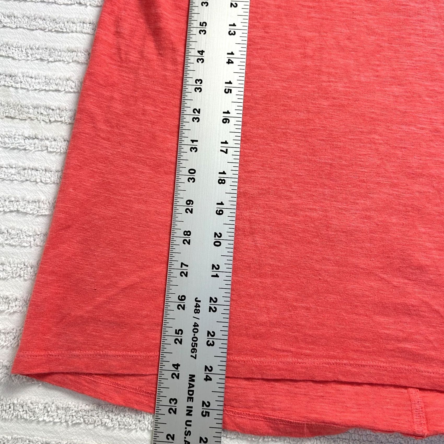 Eileen Fisher Eileen Fisher Womens T-Shirt Scoop Neck Cap Sleeve Red XS Pullover Casual Size XS / US 0-2 / IT 36-38 - 6 Thumbnail
