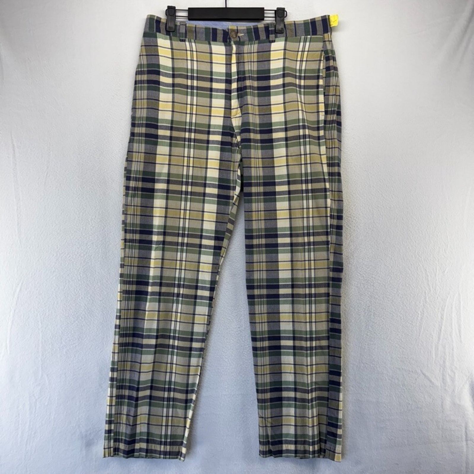 J.Crew J Crew Pants men's 34x32 Green Plaid Preppy Golf Cricket Size US 34 / EU 50 - 2 Thumbnail