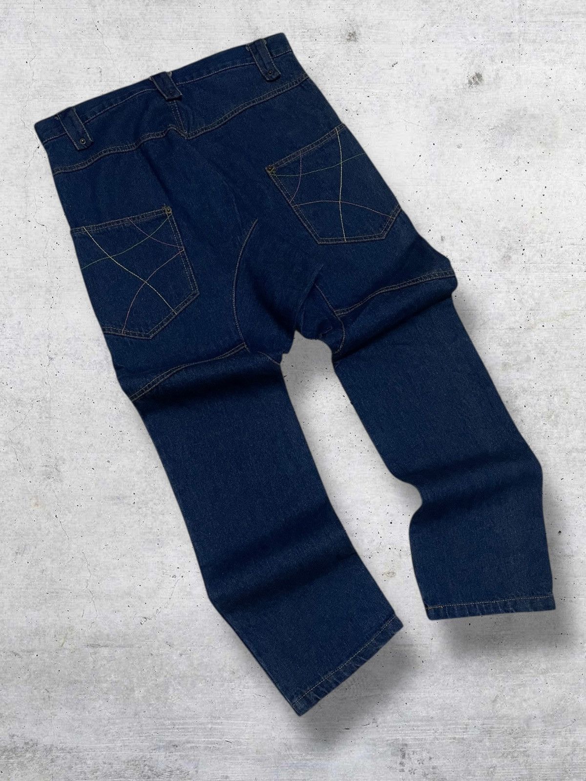 Japanese Brand VINTAGE SPEEDORANGE 90S JAPAN DESIGNER DEMON INDIGO DENIM Size US 31 - 10 Thumbnail