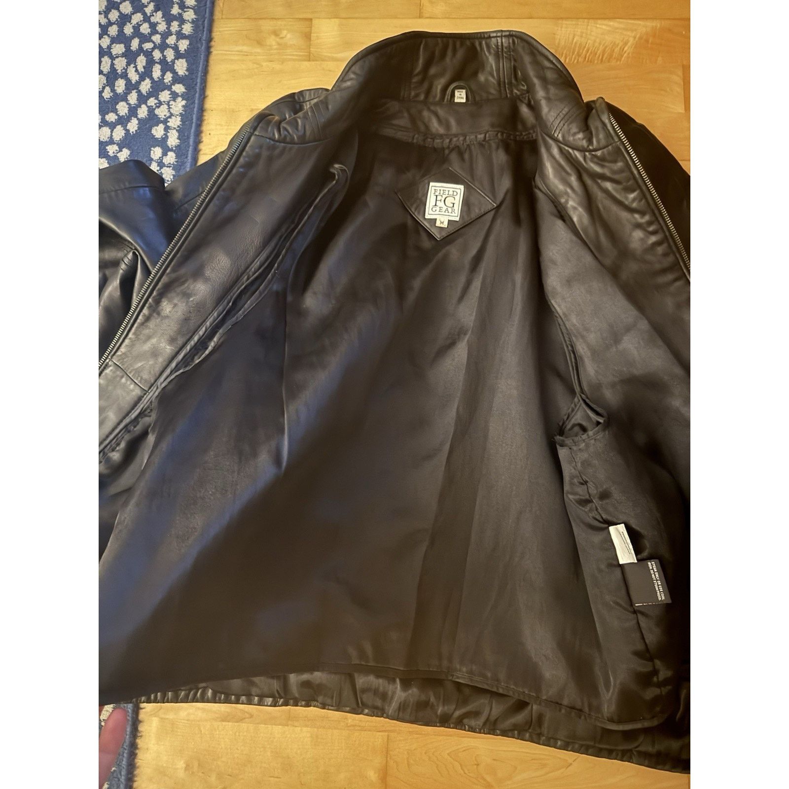 Vintage FIELD GEAR Leather Jacket Removable Lining Zipper Funnel M Size US M / EU 48-50 / 2 - 5 Thumbnail