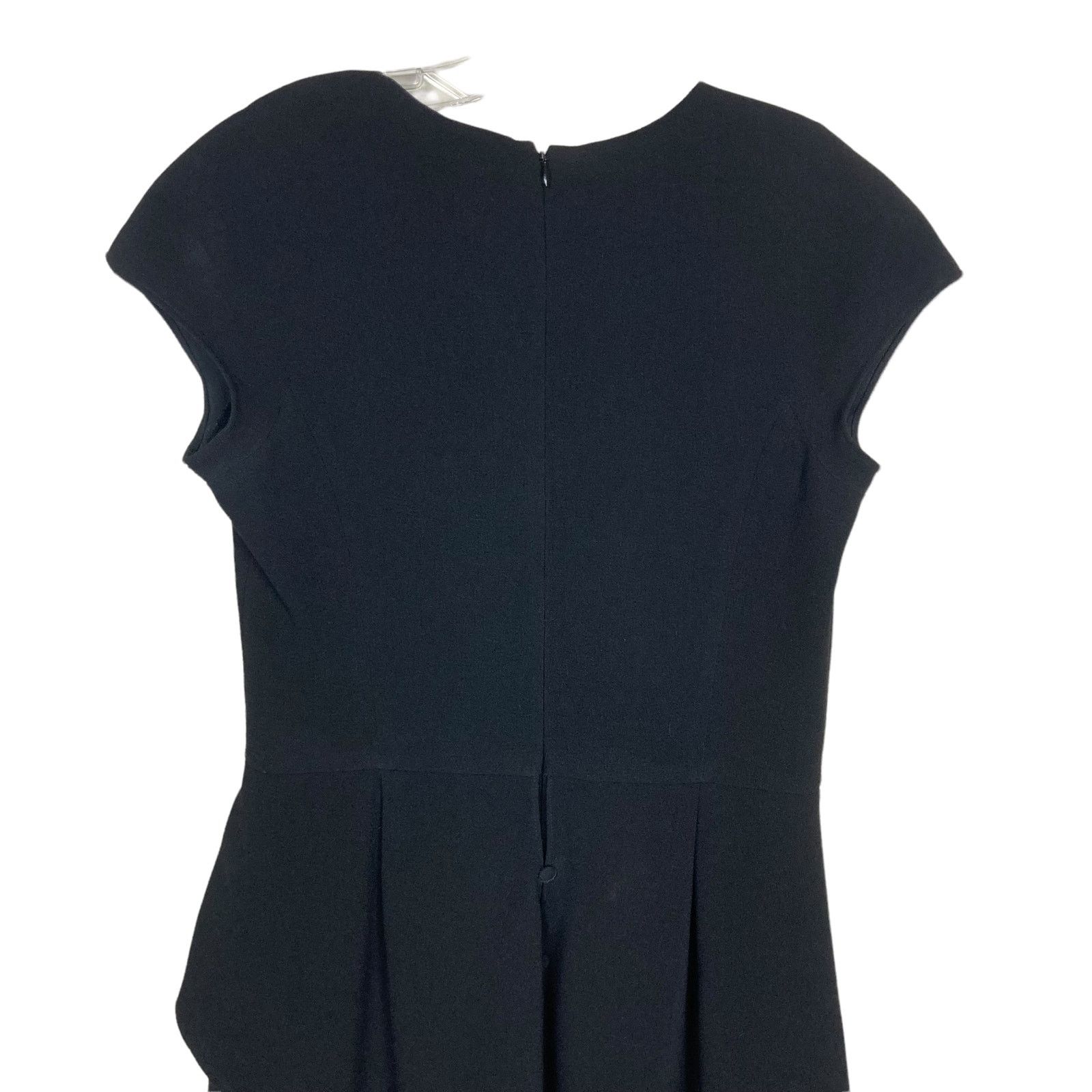 Other Rickie Freeman Teri John Black Short Sleeve Dress Sz 10 Size L / US 10 / IT 46 - 6 Thumbnail