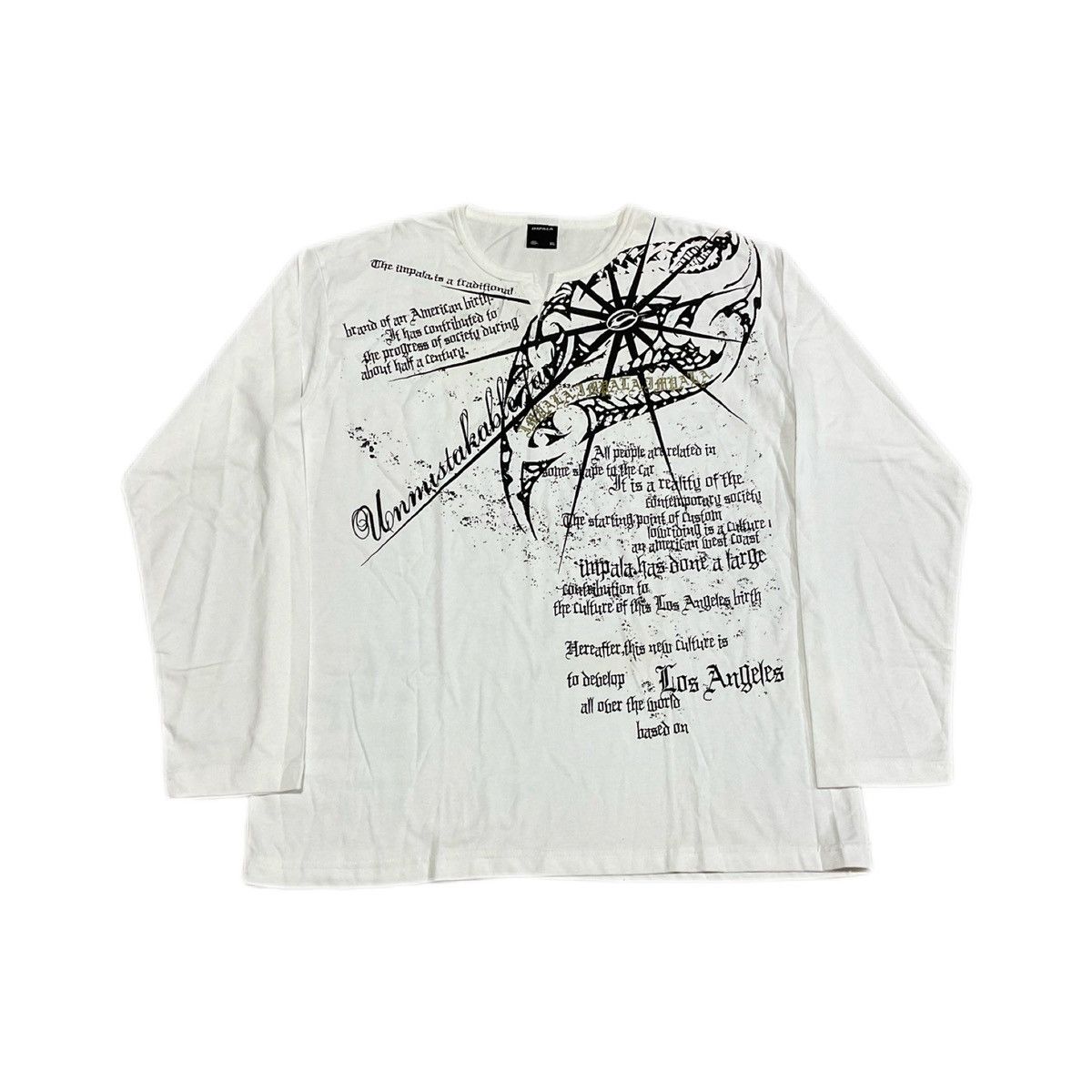 Hysteric Glamour × If Six Was Nine × Japanese Brand 🔥Sick Y2K Impala Tribal Poem Ls Shirt Goth LGB Ifsixwasnine Size US XL / EU 56 / 4 - 2 Thumbnail