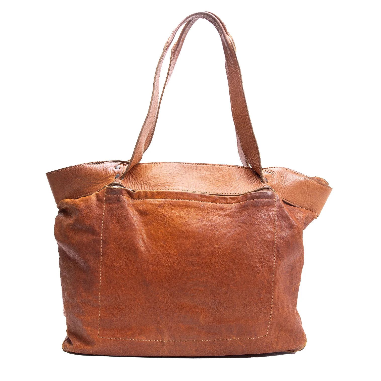 Yohji Yamamoto Yohji Yamamoto Leather Tote Bag Brown Size ONE SIZE - 2 Thumbnail