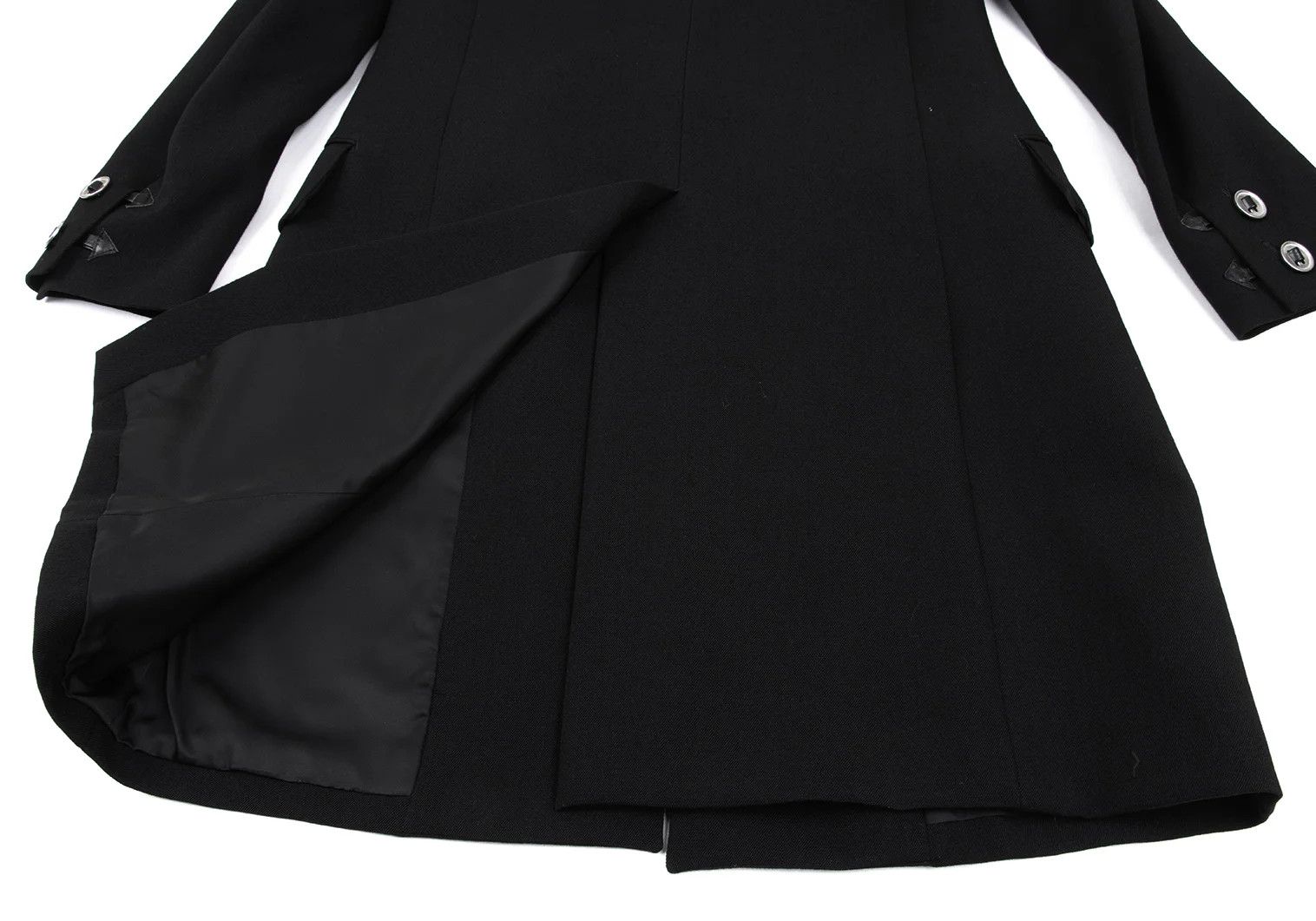 Jean Paul Gaultier Long Leather Belted Jacket in Black, Size 4 Size US XL / EU 56 / 4 - 15 Thumbnail