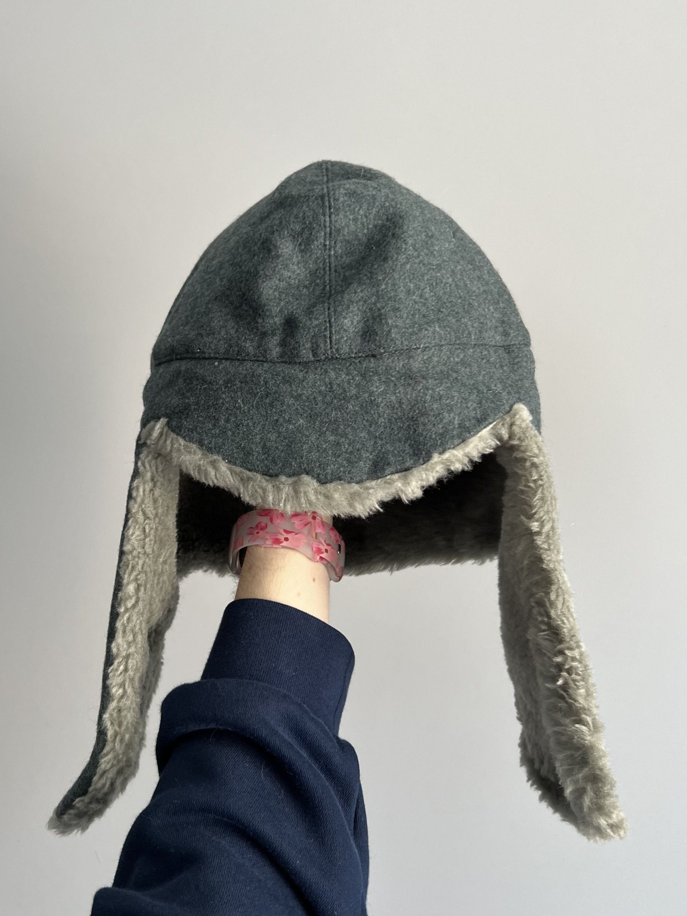 Vintage Vintage 90s Military Ushanka Trapper Hat German Army Size ONE SIZE - 3 Thumbnail