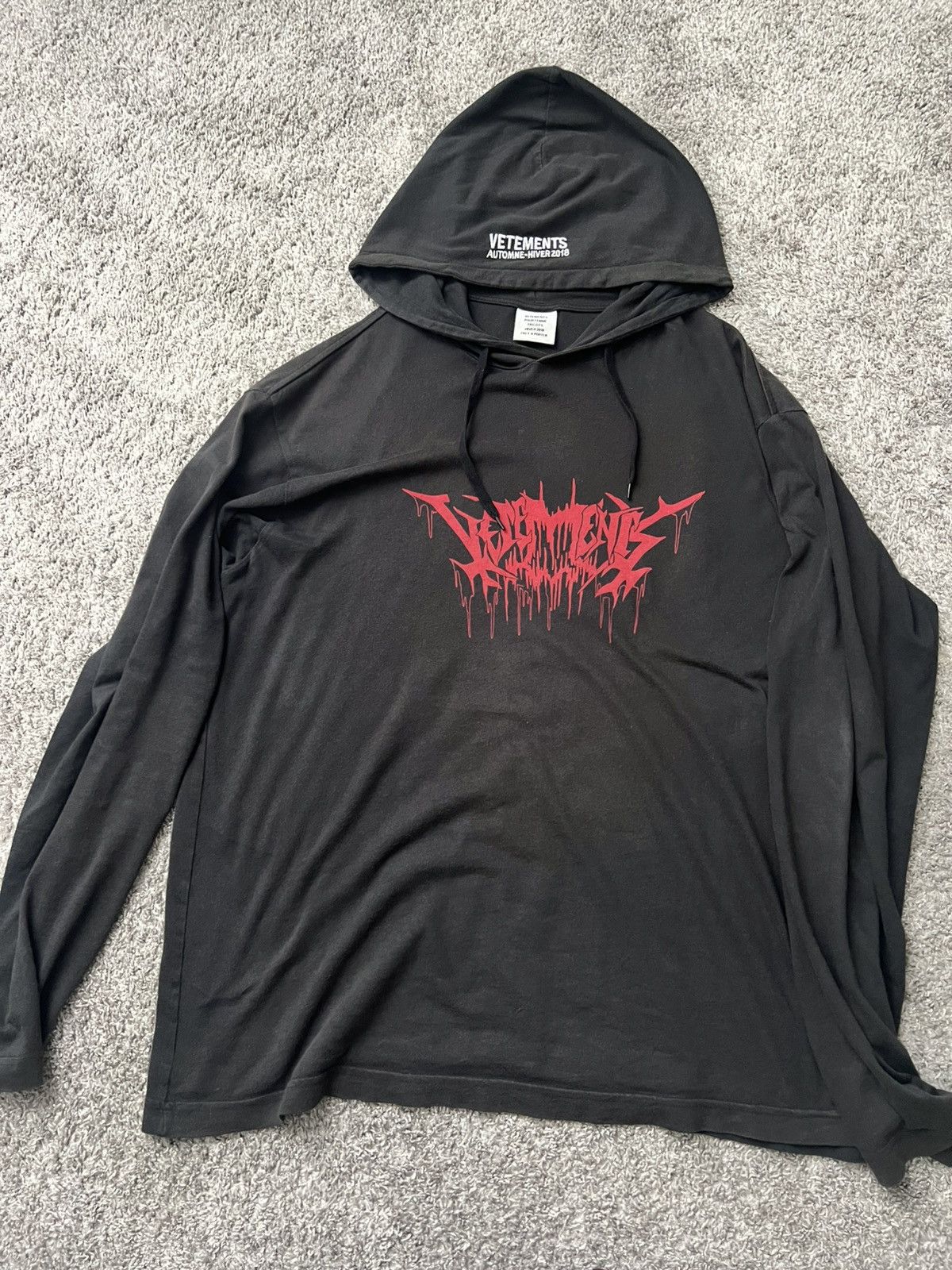 Balenciaga × Designer × Vetements SICK💥Vetements Metal Tour L/S
