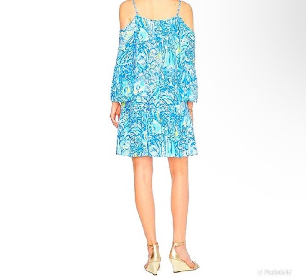 Lilly Pulitzer Lilly Pulitzer Alanna Swing Dress Blue Crush After Party XS Size XS / US 0-2 / IT 36-38 - 2 Thumbnail