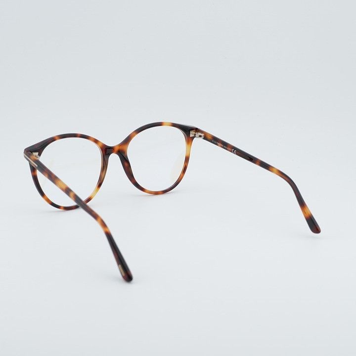 Tom Ford Tom Ford FT5742-B 053 Eyeglasses Havana 53mm Round Frame Size ONE SIZE - 7 Thumbnail