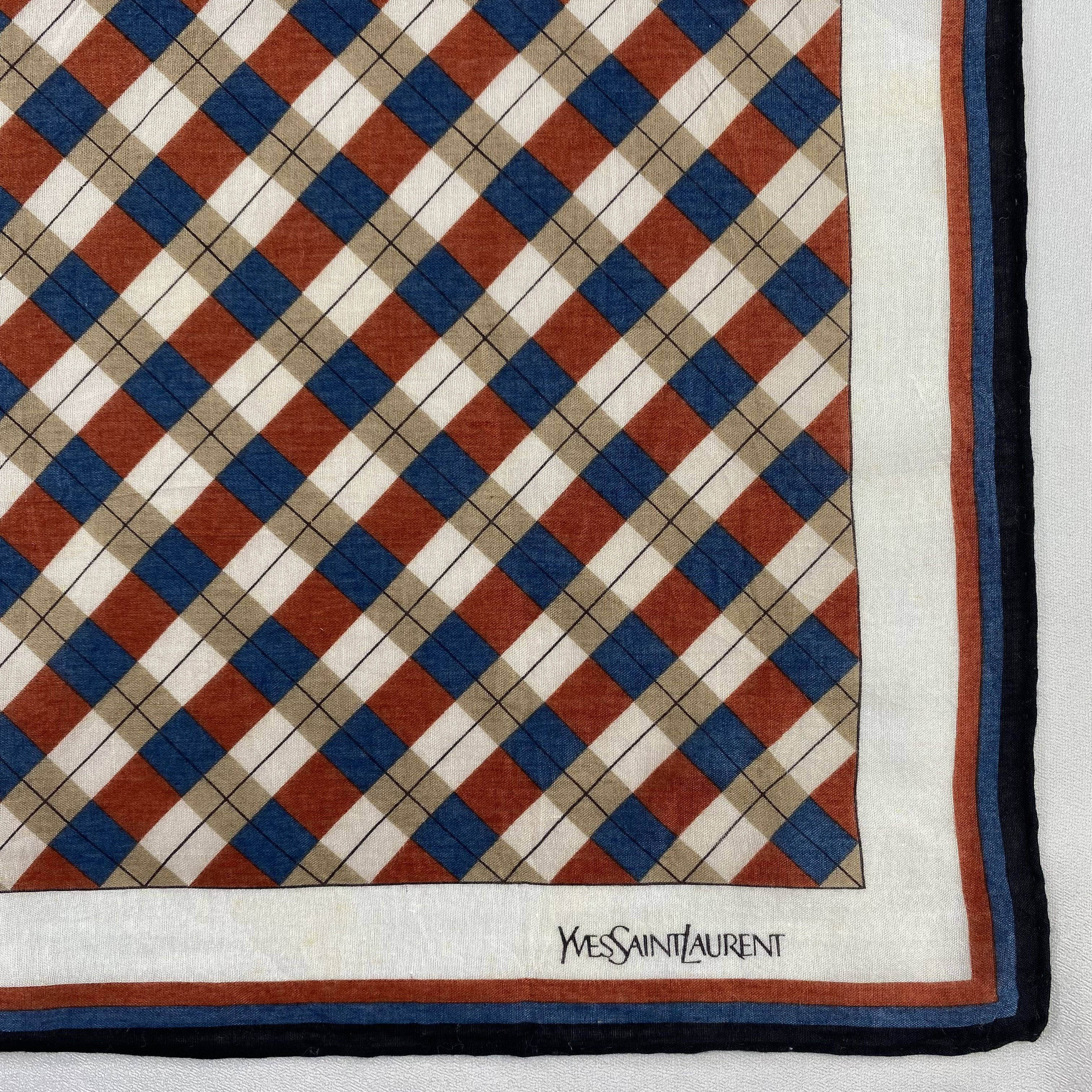 Vintage Yves Saint Laurent Bandana/ Handkerchief / Neckerchief-P1813 Size ONE SIZE - 3 Thumbnail